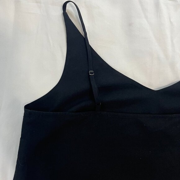 Banana Republic Solid Black Adjustable Strap Loose Fit Tank Top | Size M - Picture 5 of 6
